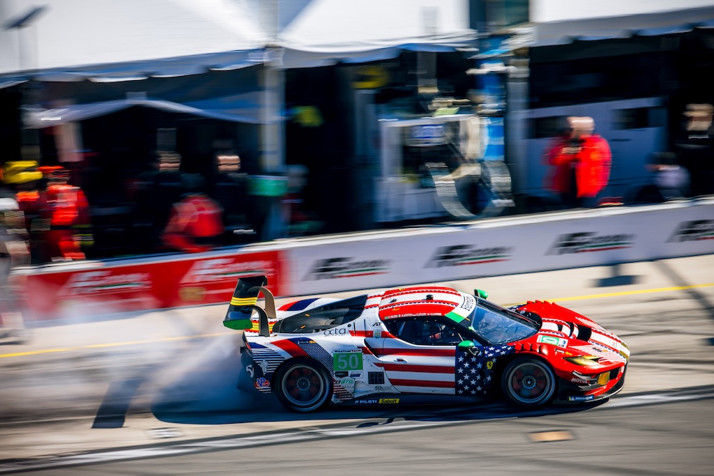 Conrad Laursen otte sekunder fra sejr på Daytona.
(Foto: Ferrari Media)